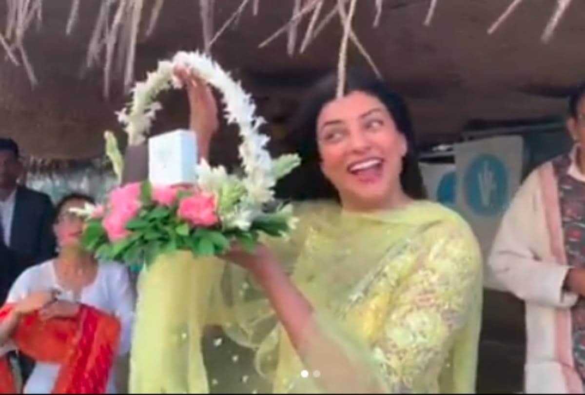 sushmita sen share her brother rajeev sen engagement video and photo with rohman shawl