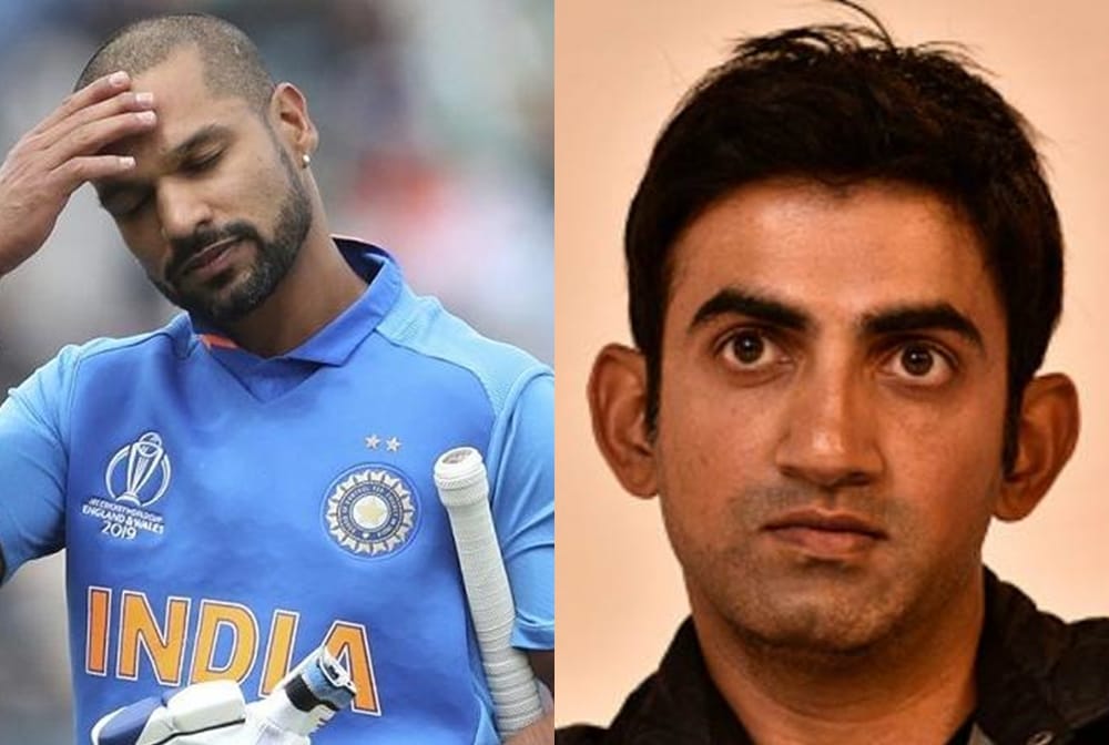 ‘Disappointed’ Gautam Gambhir reacts on Shikhar Dhawan injury and wrote emotional post