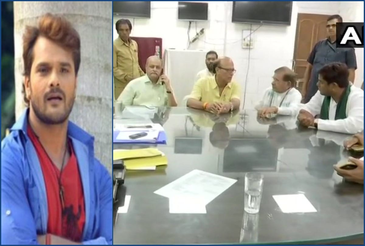 Sharad yadav and Khesari lal yadav reaches Muzaffarpur SKMCH after Death of 117 Children