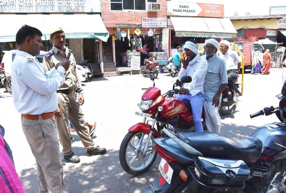 amar ujala helmet campaign in mathura