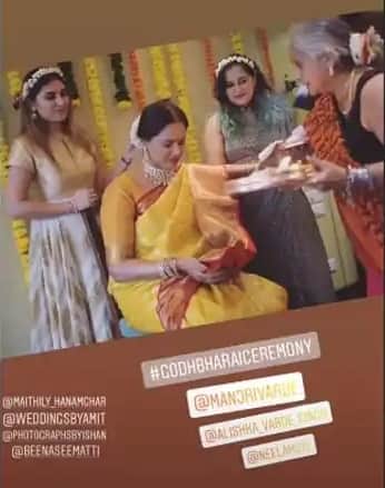 sameera reddy baby shower ceremony photos viral