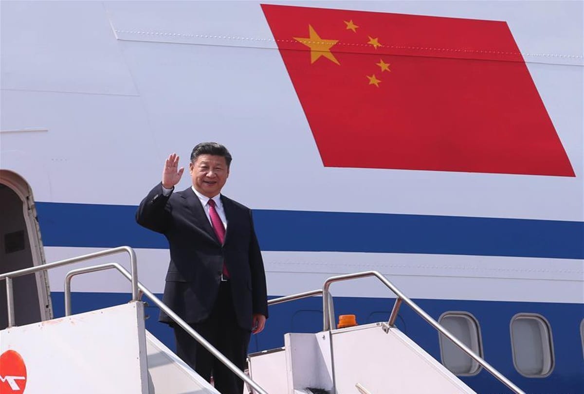 Chinese president Xi Jinping visited North Korea capital Pyongyang
