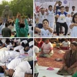 योग करते सांसद