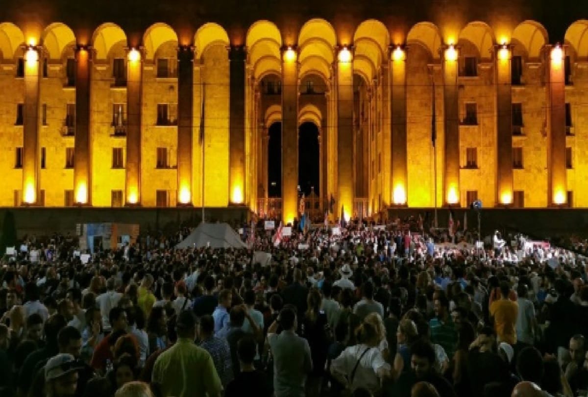 240 people injured in Georgia police action, parliament chief resign under pressure