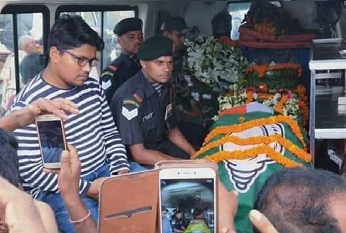 BJD under fire over party flag on coffin of Odisha jawan martyred in Pulwama
