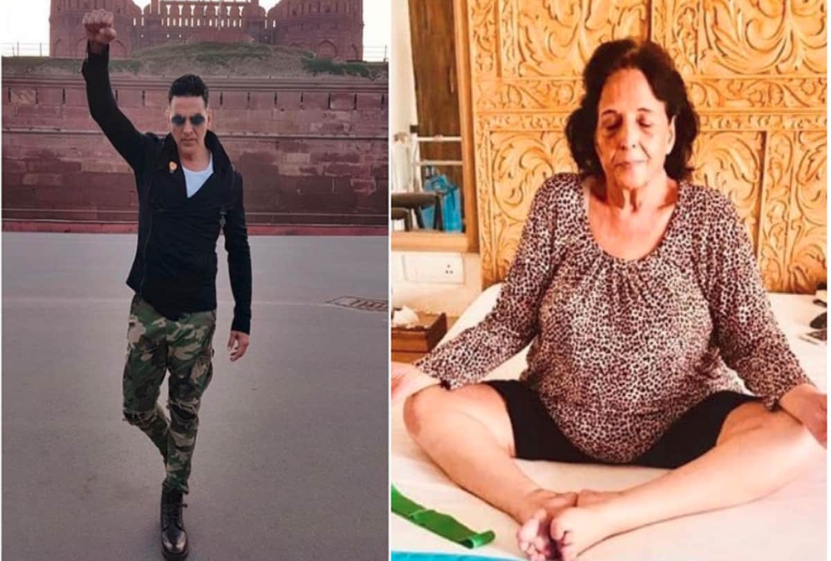 akshay kumar share her mother aruna bhatia photo on international yoga day