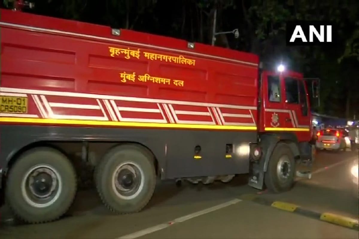 Under construction warship of Indian navy Vishakhapattanam  caught fire