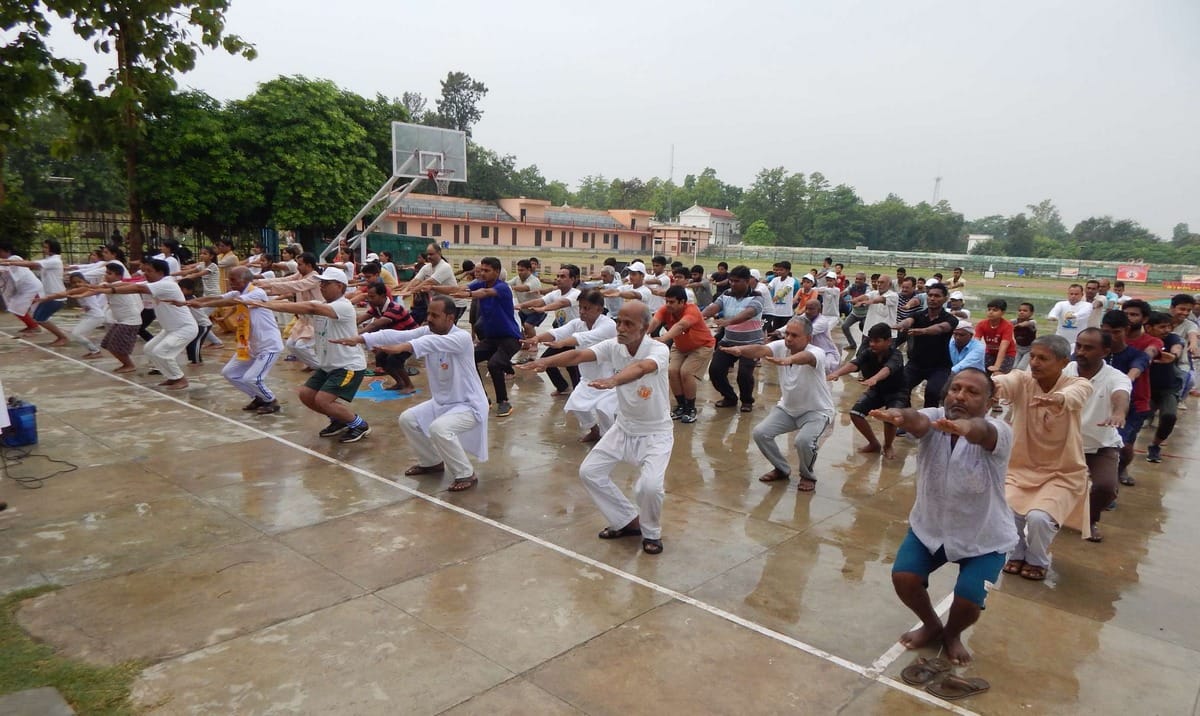 international yoga day in purvanchal mau ghazipur jaunpur ballia
