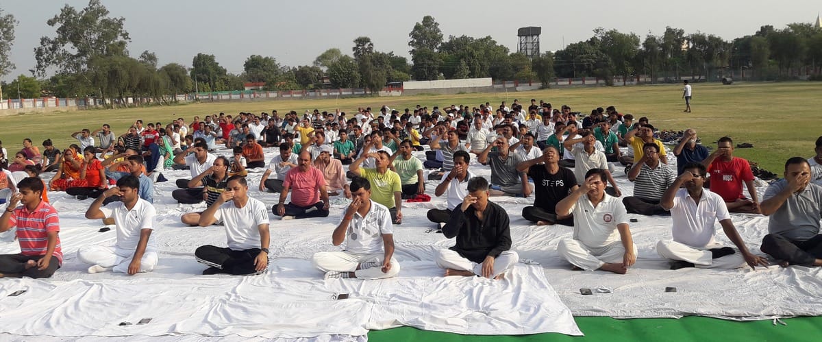 international yoga day in purvanchal mau ghazipur jaunpur ballia