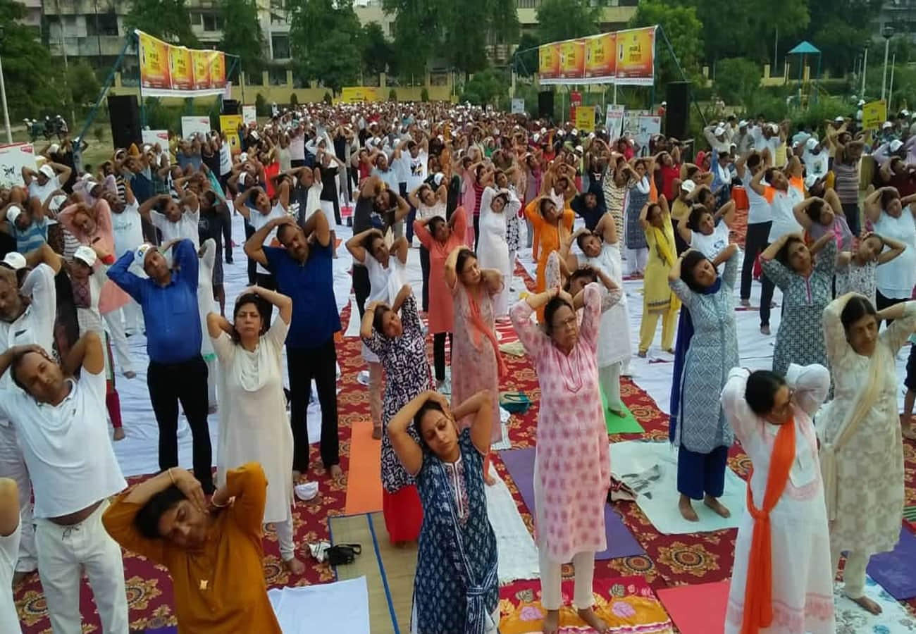 international yoga day celebration by amar ujala in kanpur