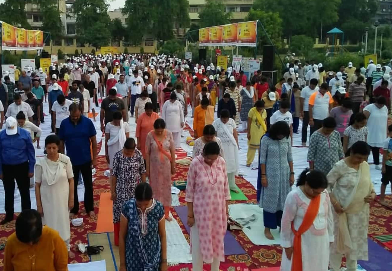 international yoga day celebration by amar ujala in kanpur