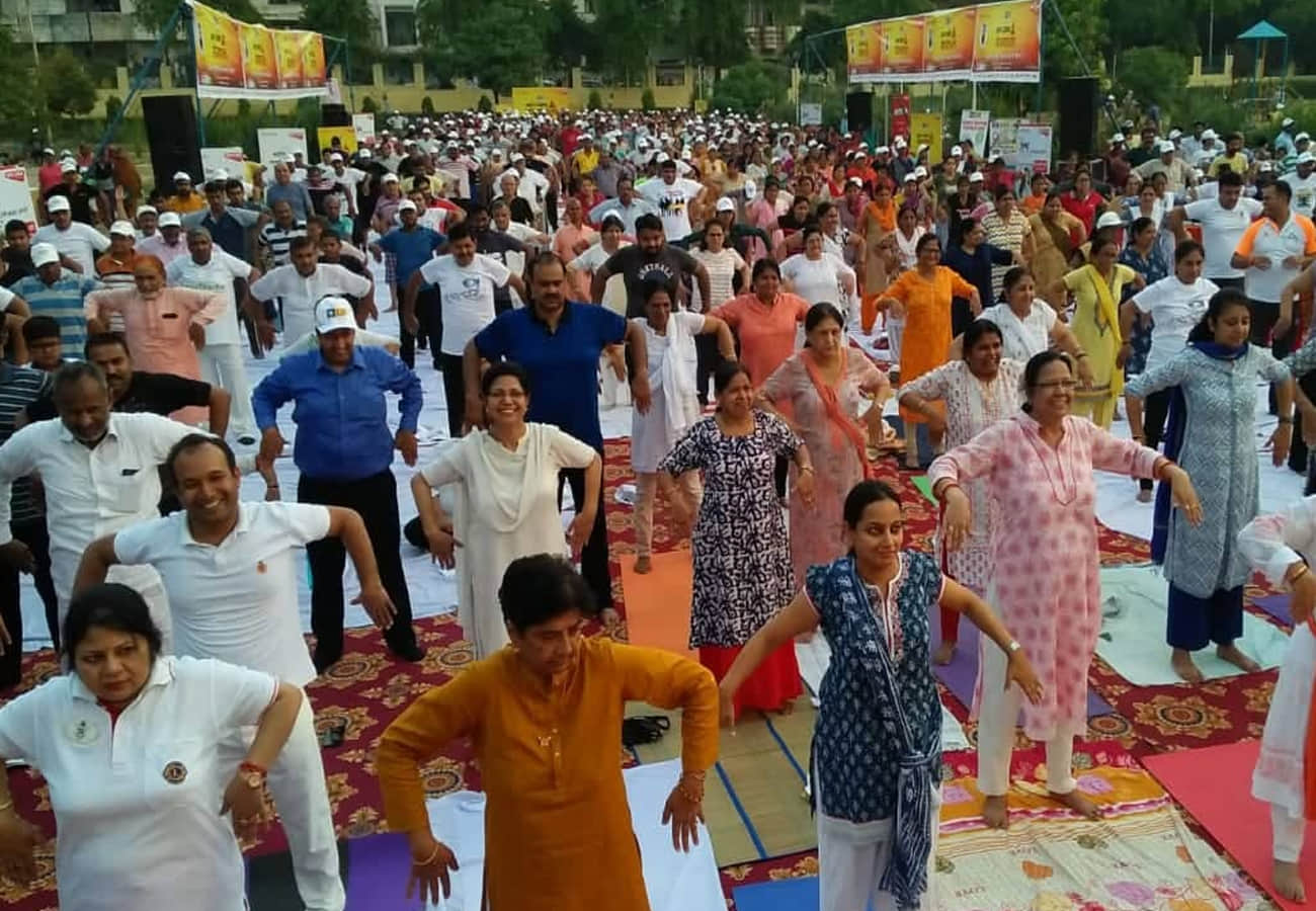 international yoga day celebration by amar ujala in kanpur