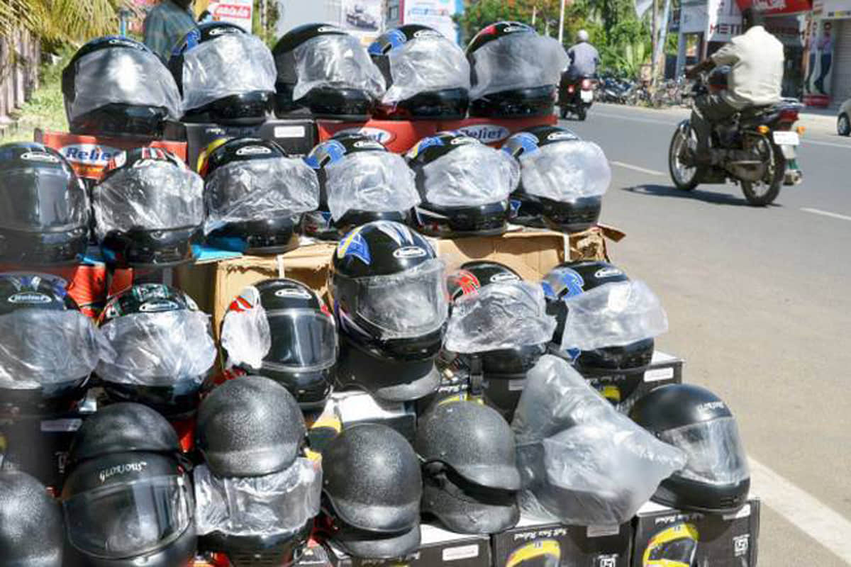 Wearing Non ISI Helmets Challan can be cut and  Will Land You In Jail