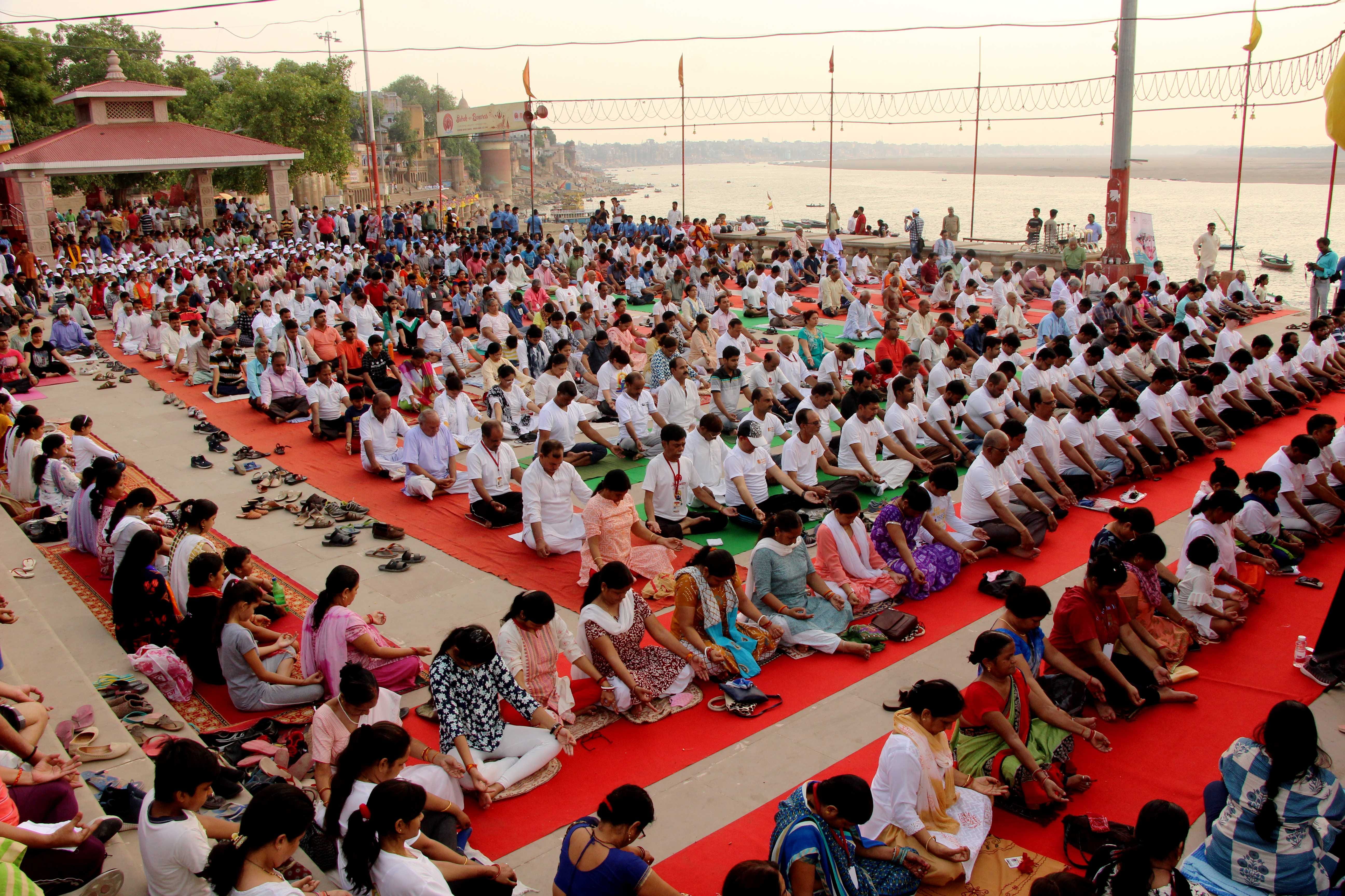 international yoga day in varanasi