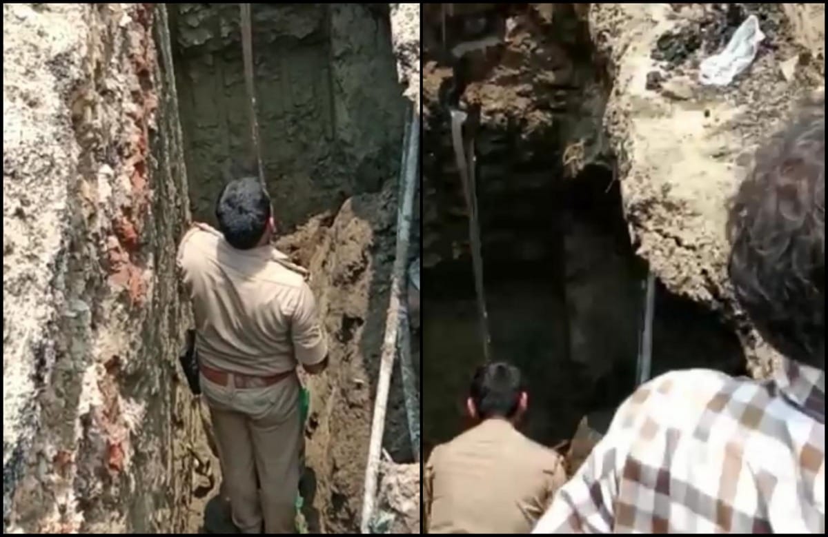 Gail gas pipeline work dig 2 labor rescued by police in varanasi