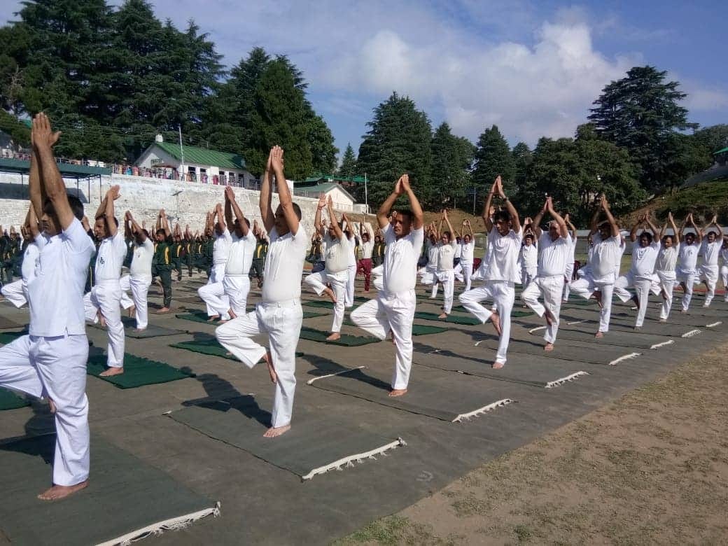 International yoga day 2019 yoga camp photos from uttarakhand