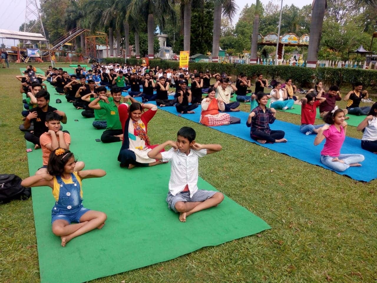 International yoga day 2019 yoga camp photos from uttarakhand