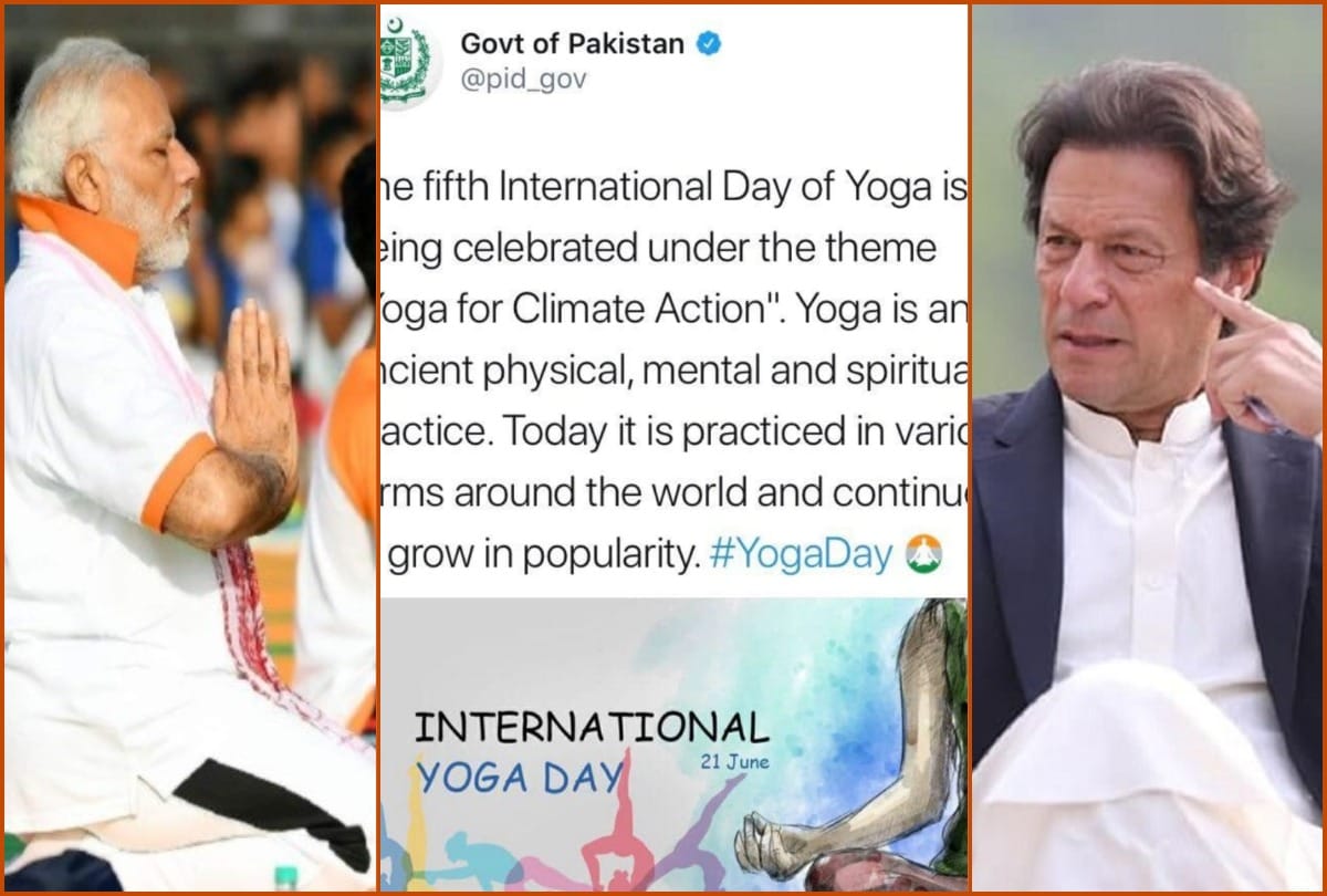 Pakistan wishes on international Yoga day, but deleted tweet after seen Tiranga in hashtag