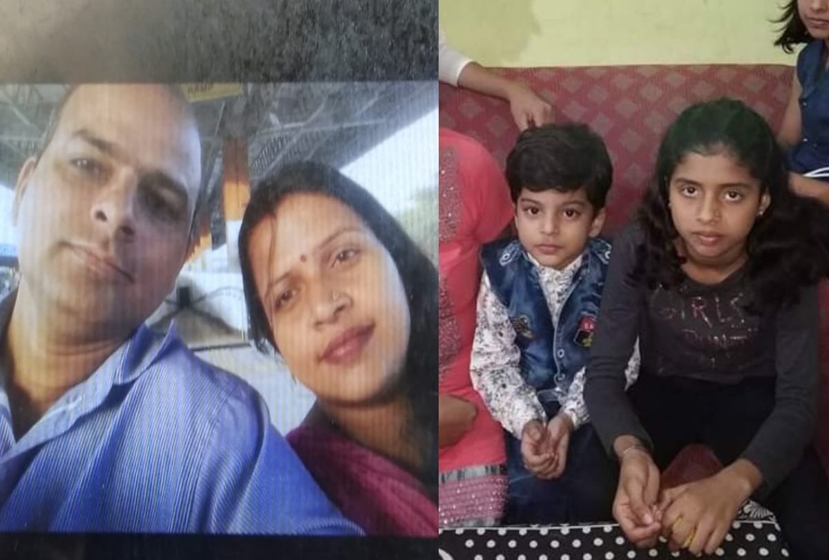 mehrauli murder case Accused neck cut from machine after Wife and children killed by strangulate
