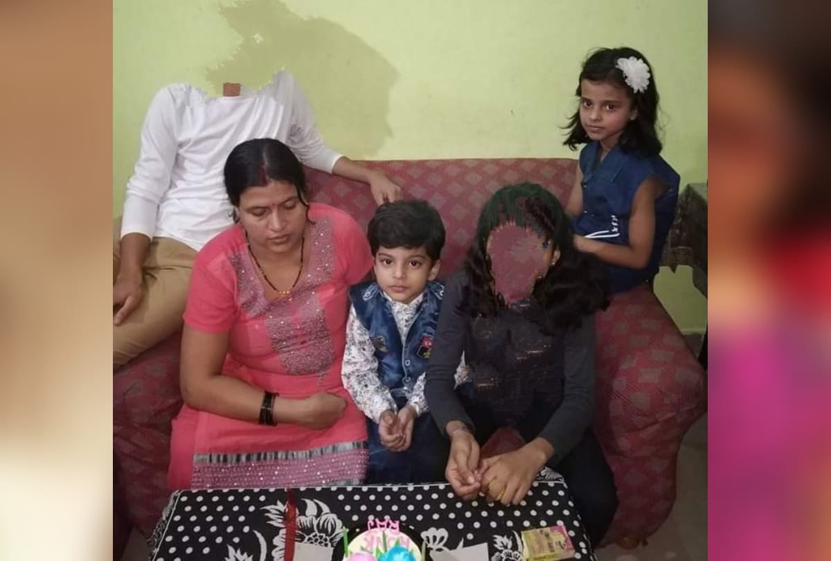 mehrauli  murder case man sat all night with dead body after killed wife and children
