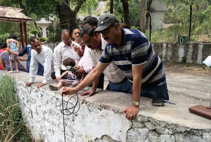Water quality testing multi parameter equipment for Renuka Lake Sirmour Himachal Pradesh