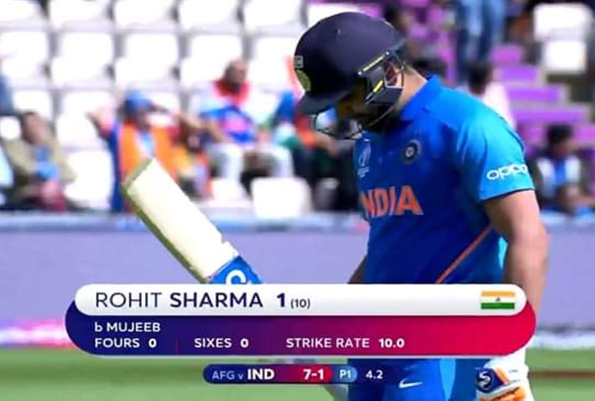 World Cup 2019: Ind vs Afg Mujeeb ur Rahman dismissed Rohit Sharma