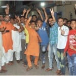 shami took hattrick against afghanistan, Mohammad Shami Family and friends of celebrate in Amroha