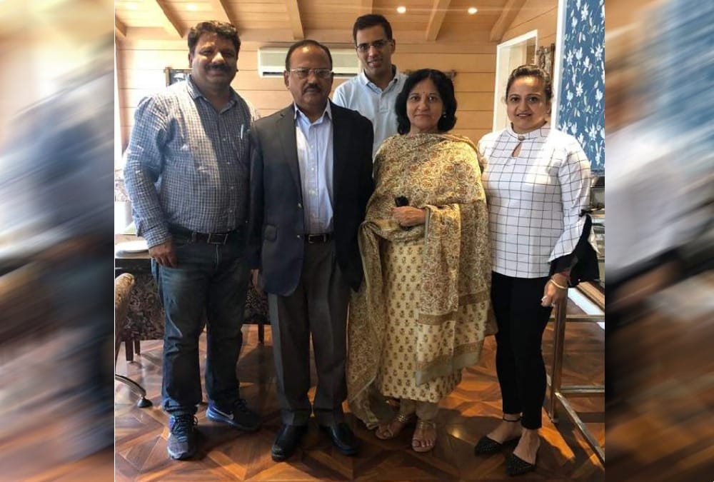 National security advisor ajit doval visit Mussoorie and ate pahadi food 