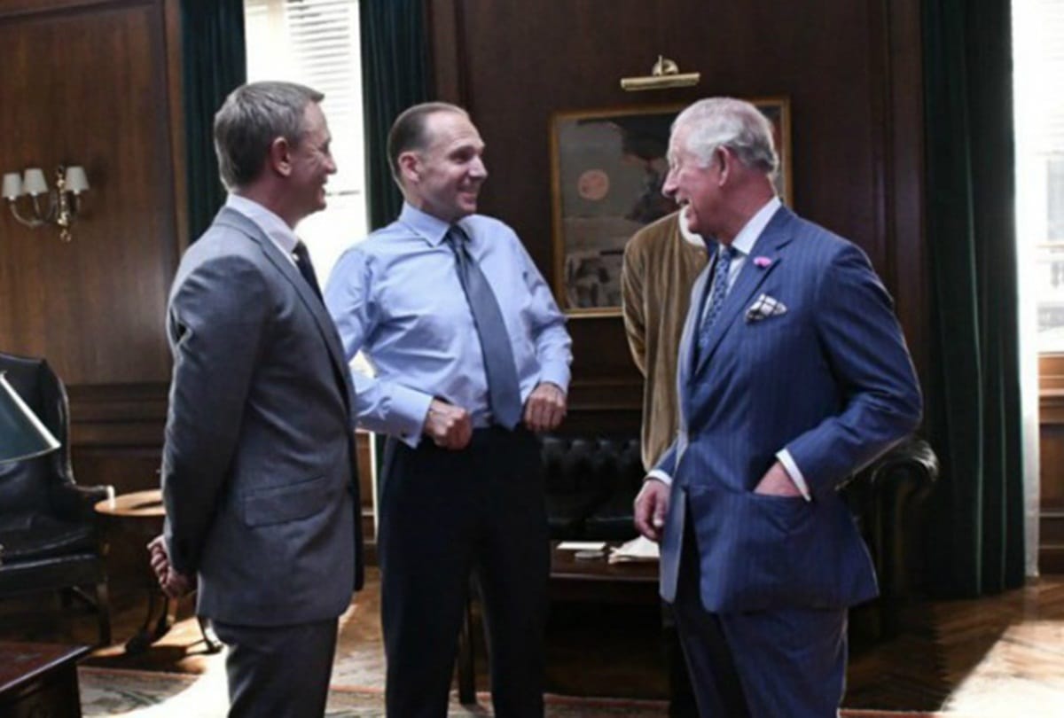 Prince Charles tours sets of 25th James Bond film meet Daniel Craig