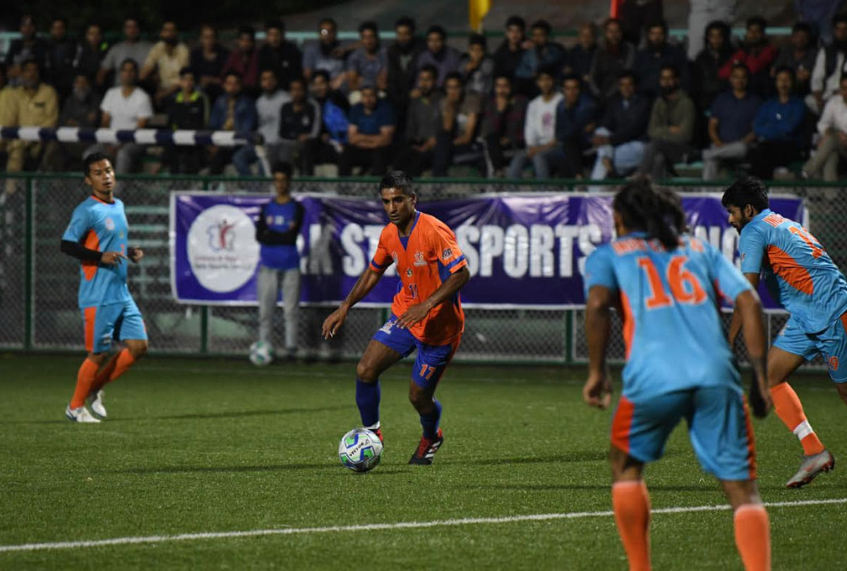 training to the footballers in srinagar will be given in night also at trc turf football ground