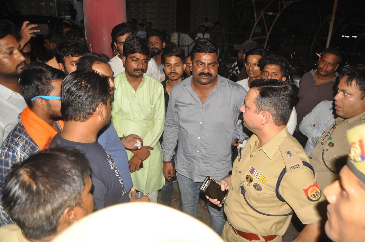 fire on bjym leader