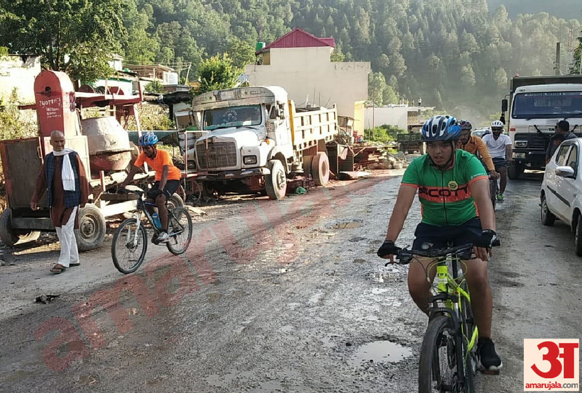 adventure tourism: mountain terrain biking flag offed by Director Tourism Jammu Kashmir