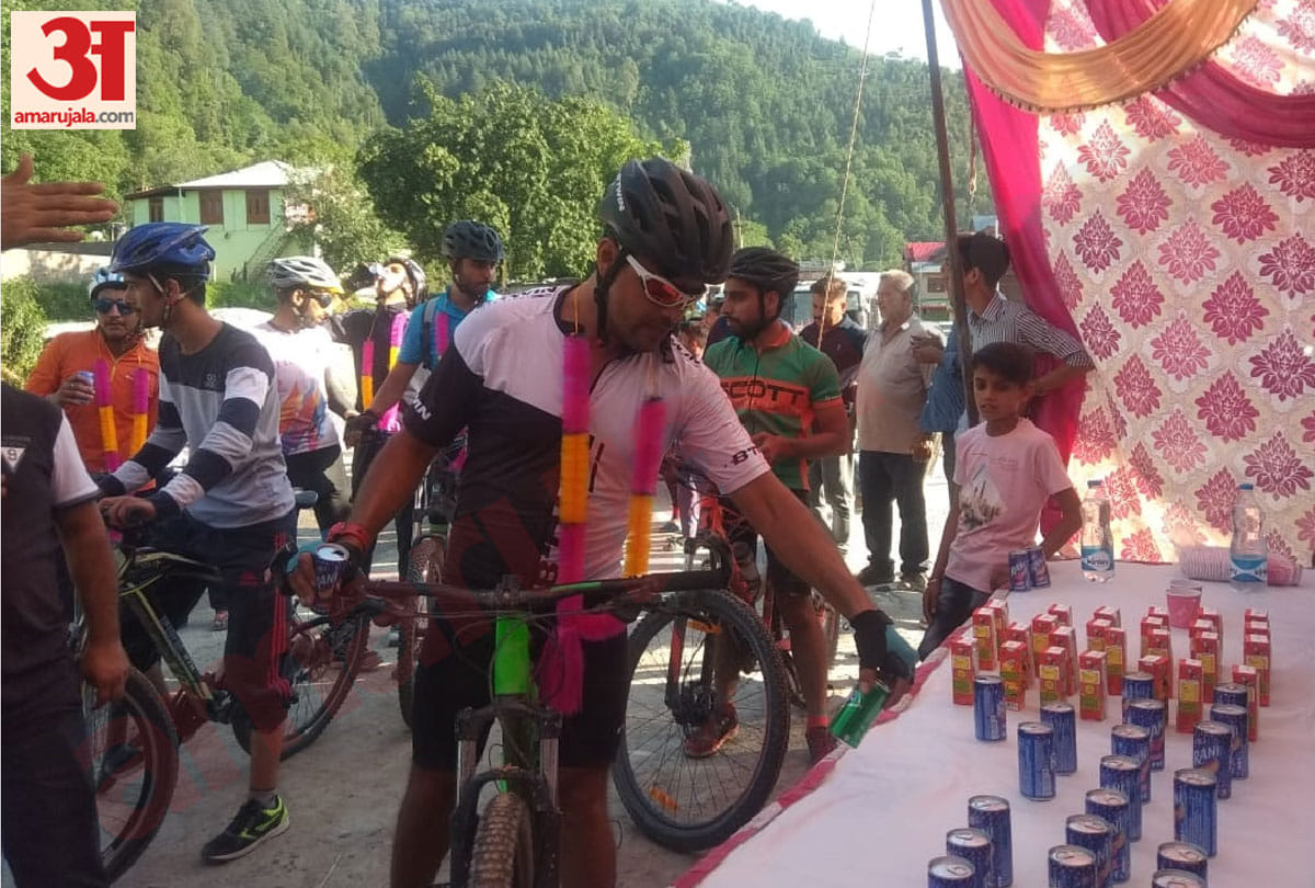 adventure tourism: mountain terrain biking flag offed by Director Tourism Jammu Kashmir