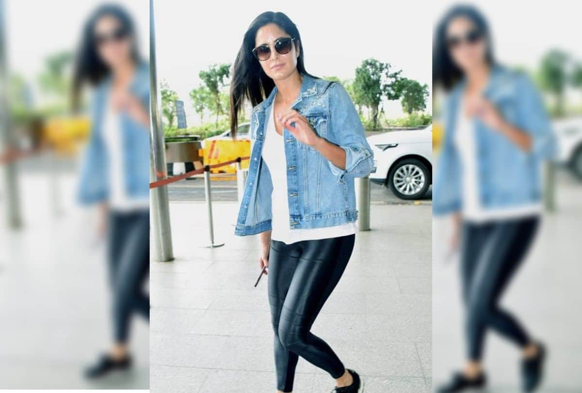 katrina kaif spot no makeup look in mumbai airport