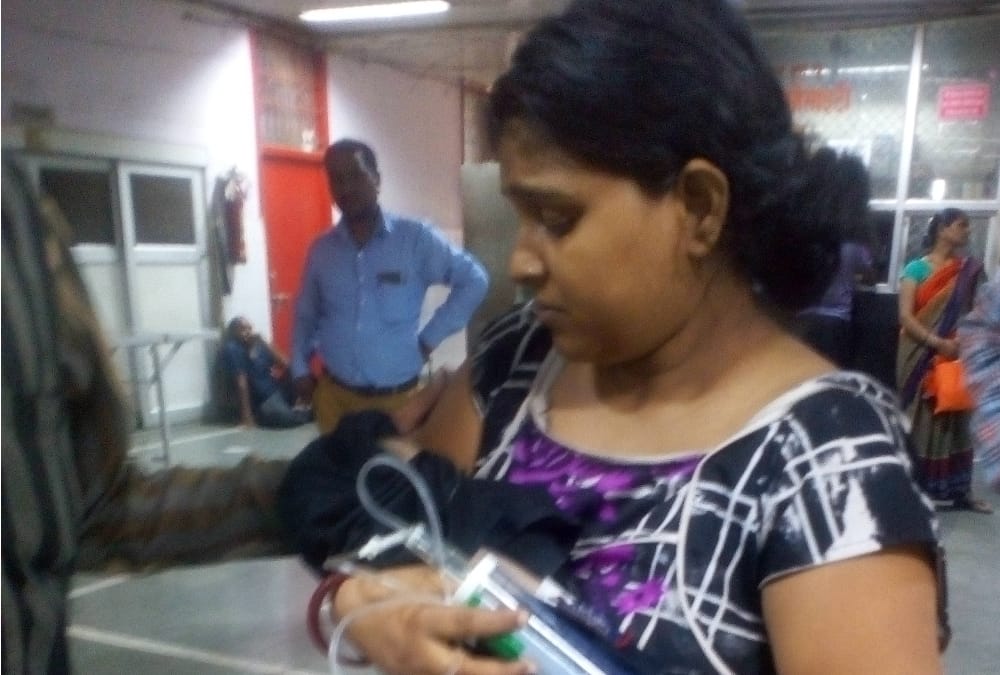 A child died because of oxygen crises in KGMU.