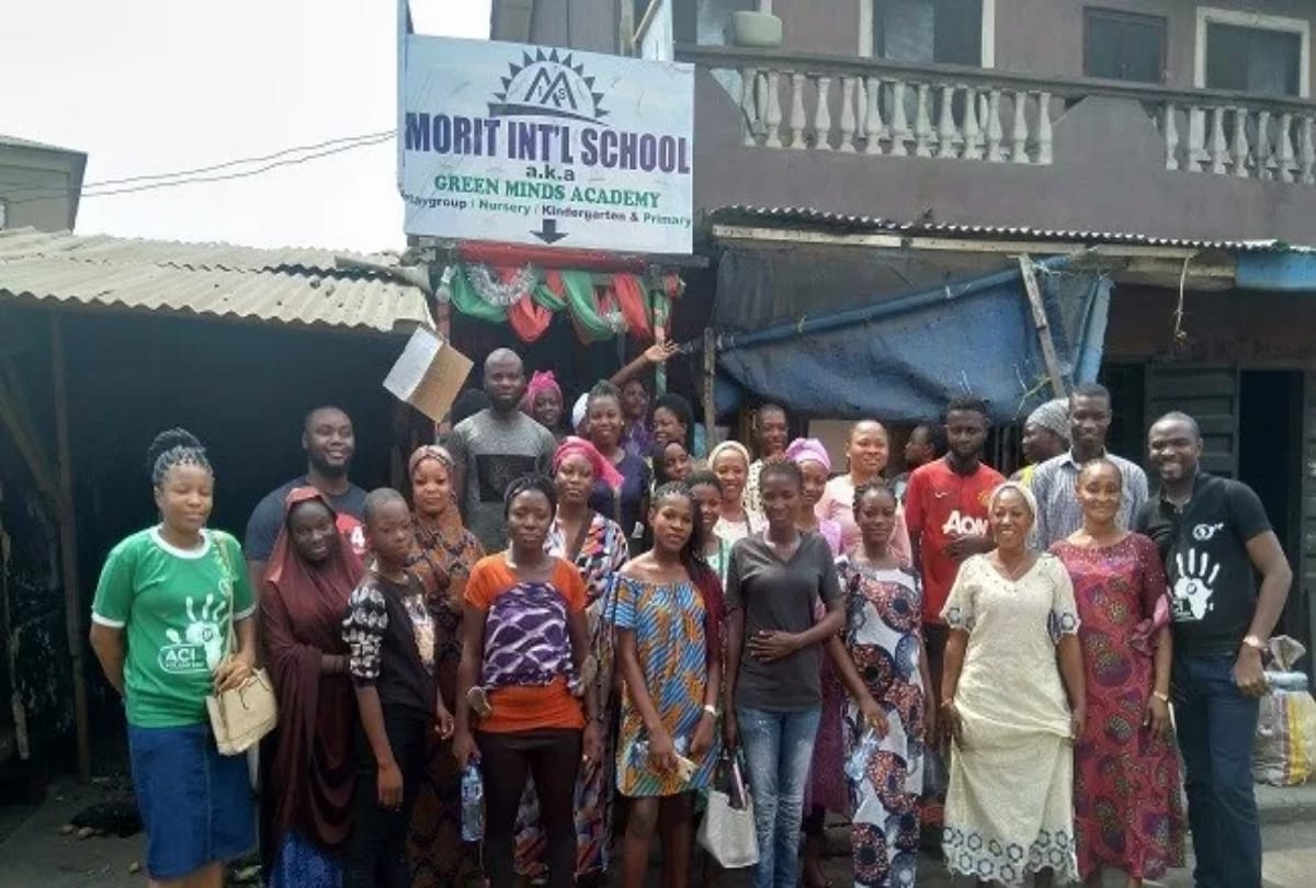 nigeria morit international school take waste bottles as fees