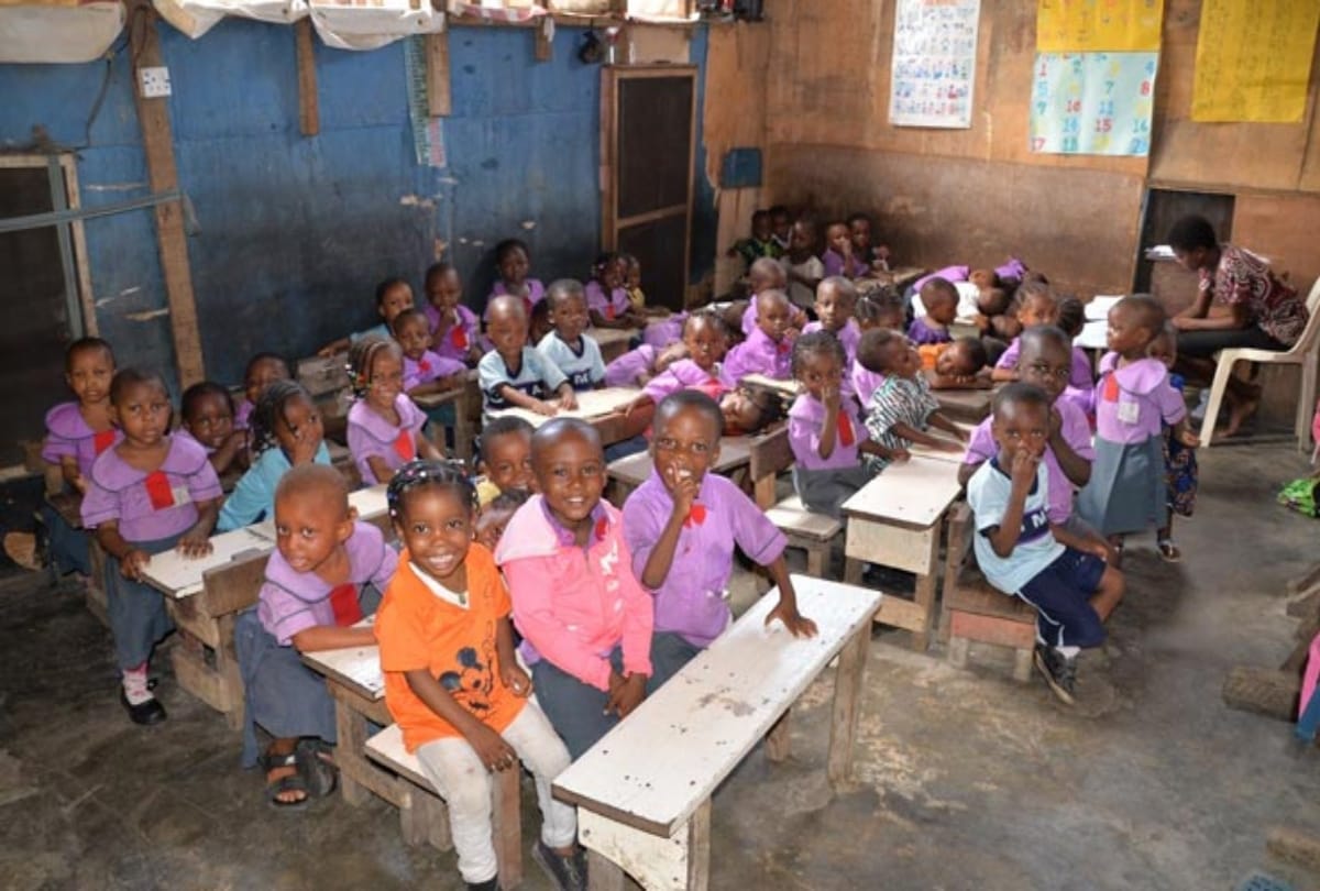 nigeria morit international school take waste bottles as fees