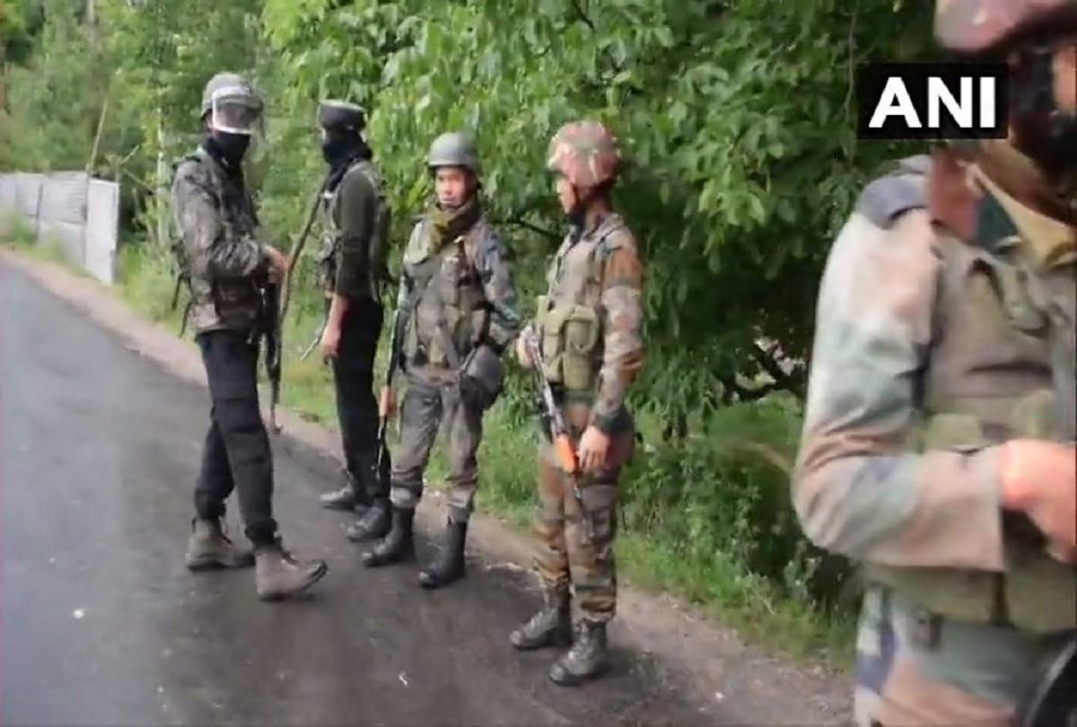 Exchange of fire between terrorists and security forces in Shopian District.