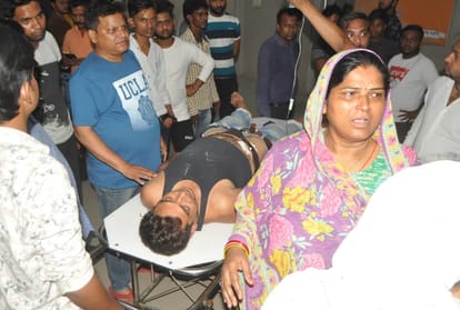 fire on brother of bjp neta in lucknow reffered to trauma centre