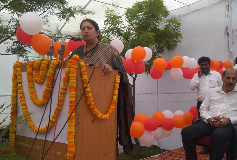 Smriti Irani second day on Amethi visit.
