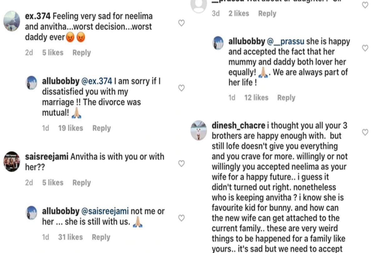 Allu Arjun's brother Allu Bobby Replied Trollers on his Second Marriage