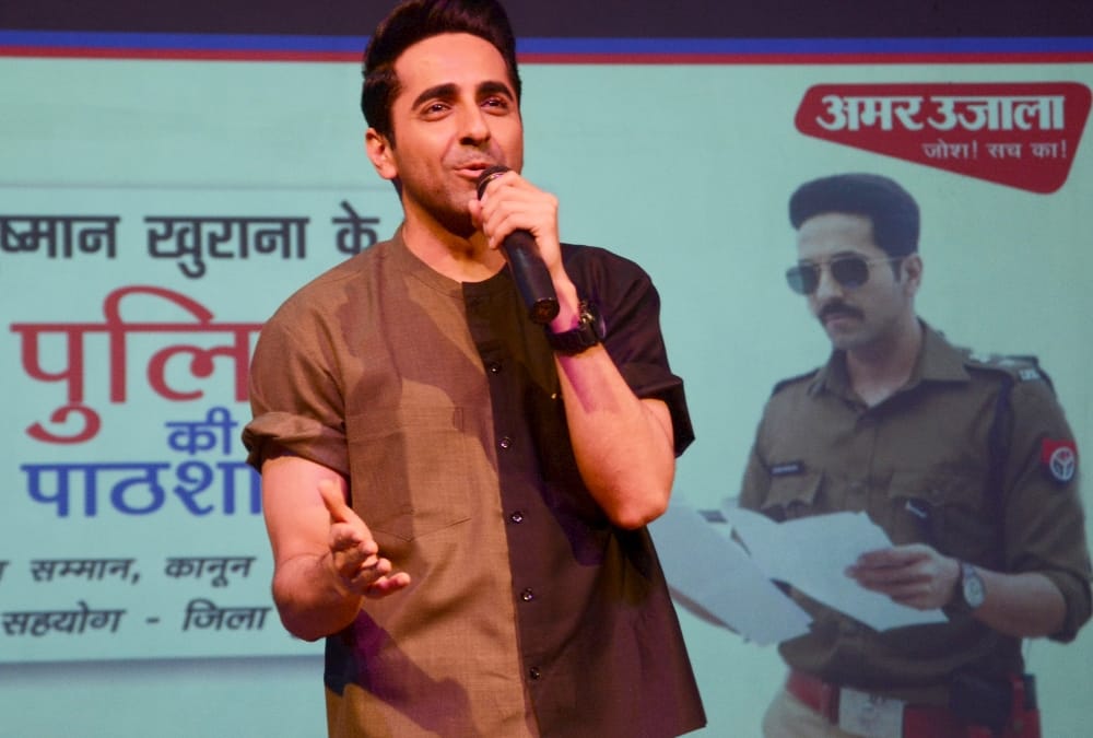 Ayushmann Khurrana in amar ujala's police ki paathshala program in lucknow