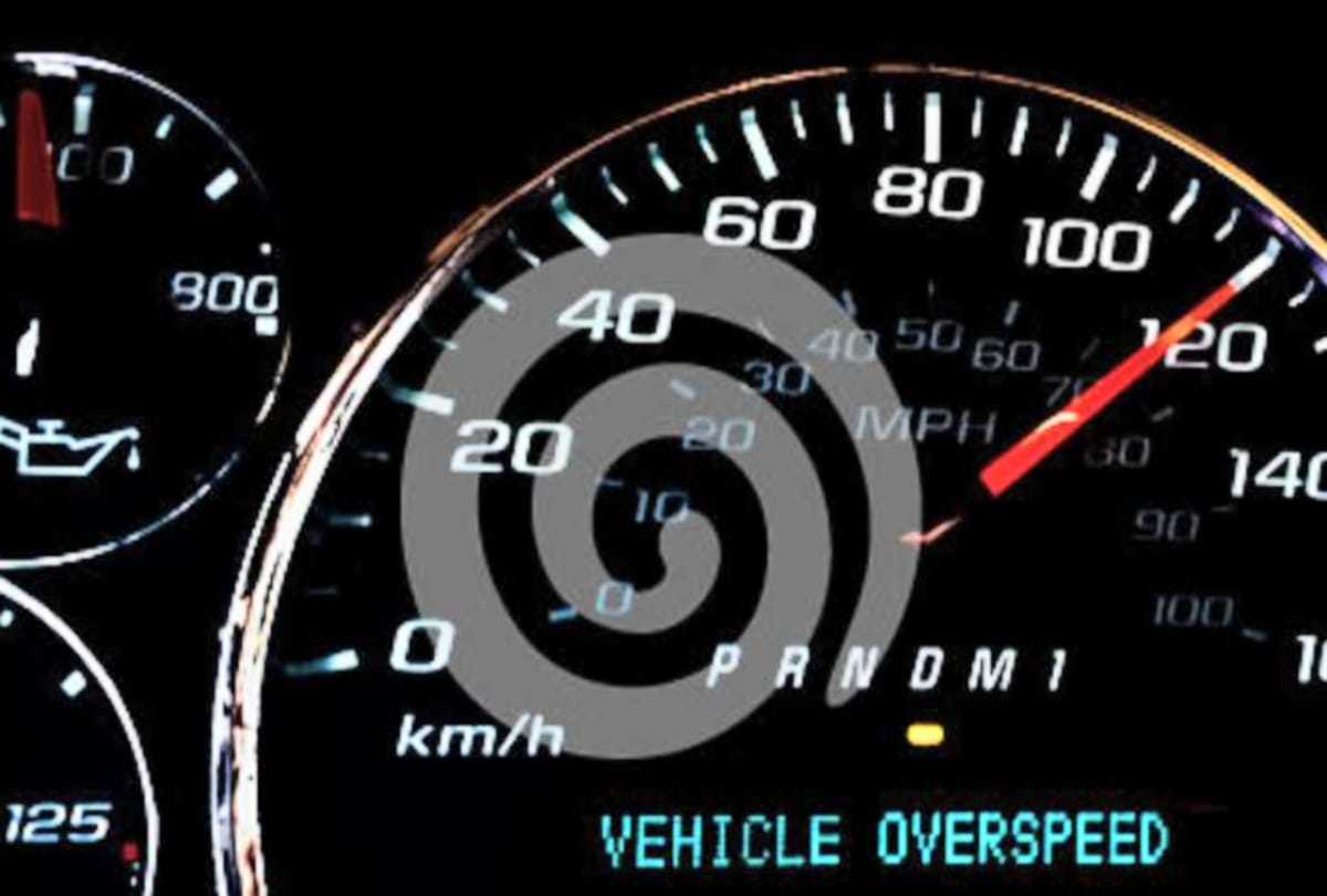 The car in mandi himachal and over speed challan done in Noida