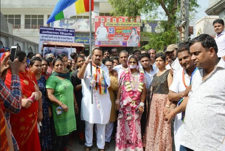 jain diksha mahotsav at sirsa, girls becomes jain Sadhvi