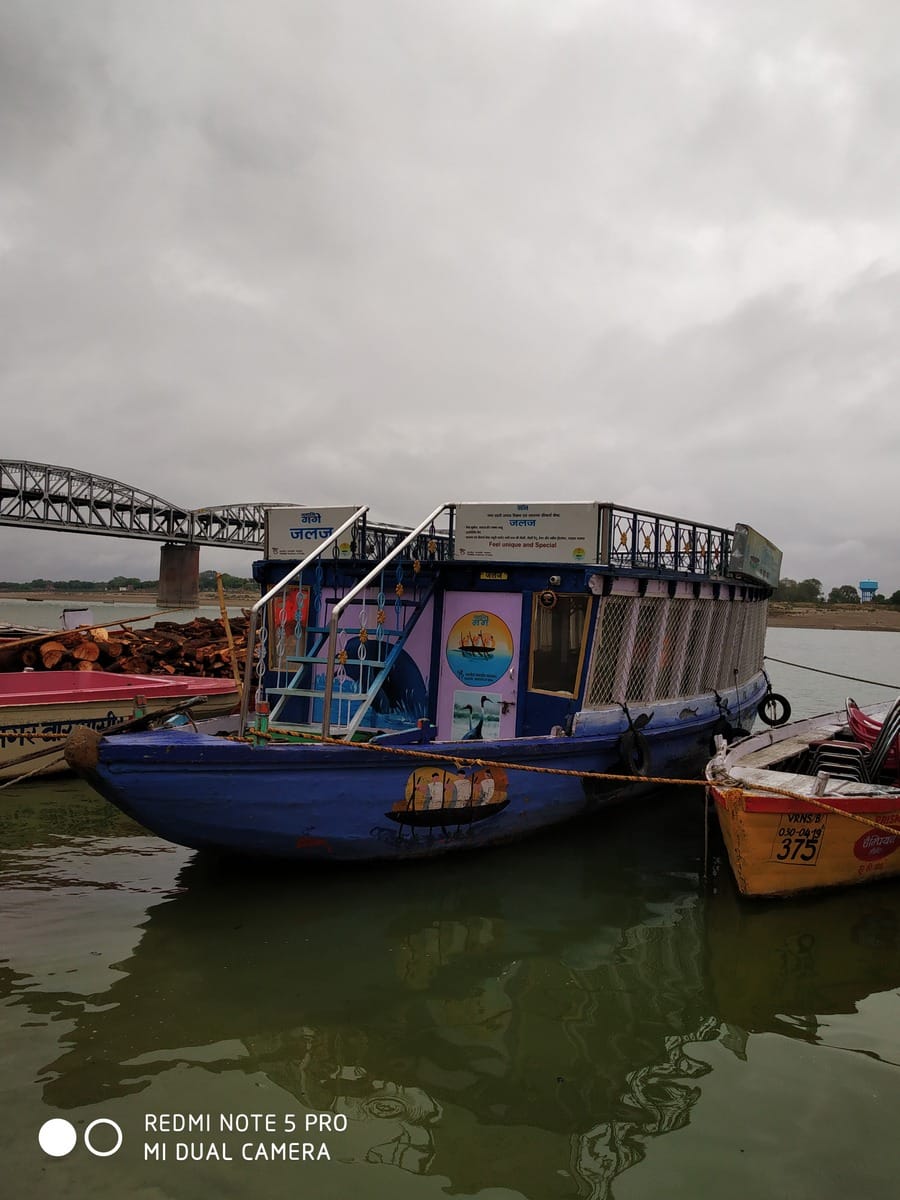 jalaj motorboat aware about aquatic organisms in ganga varanasi