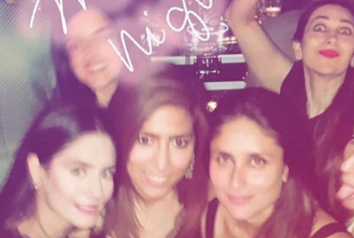 Saif Ali Khan Kareena Kapoor Karisma Kapoor enjoying at London in party night