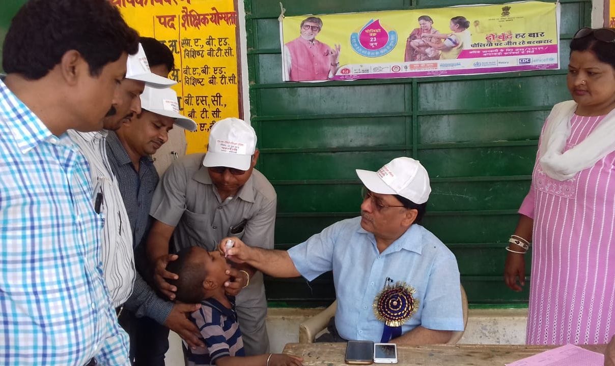 Three children will be polio drops