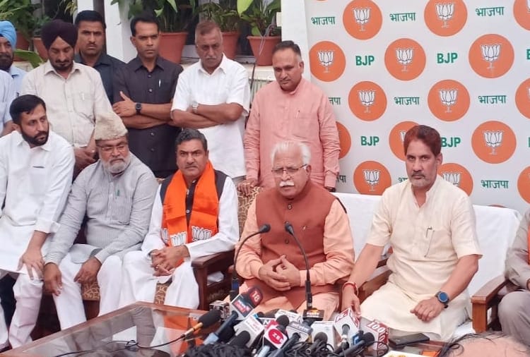 INLD MLA Zakir Hussain and parminder dhull join BJP, Haryana assembly elections