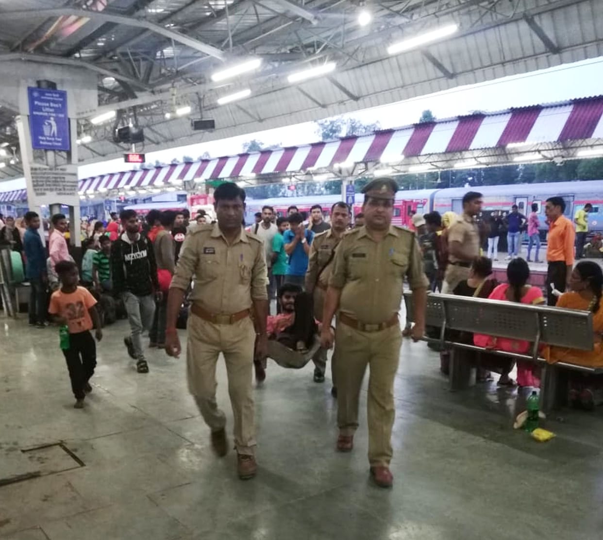 Youth injured by train