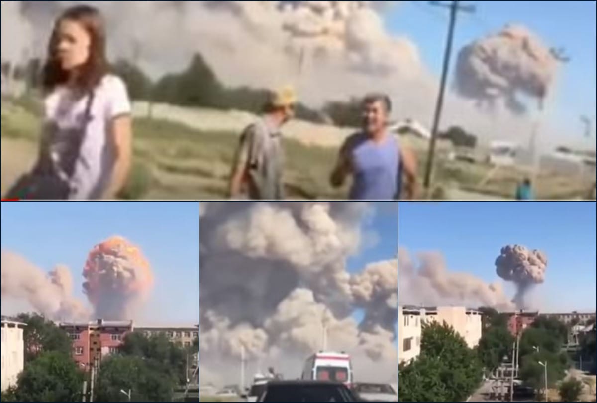 Deadly Blast in kazakhstan militry depot, death of two people, Emergency